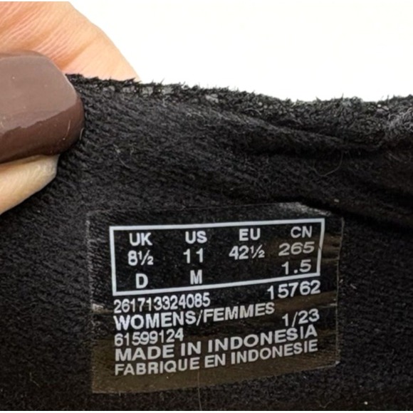CLARKS Talene Pace Shoe Women's Size 11 Black Wedge Slip On Comfort - Picture 3 of 9